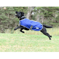 Couverture pour chien Weatherbeeta ComFiTec Premier Free Bleu foncé / gris / blanc Couverture pour chien Weatherbeeta ComFiTec Premier Free Bleu foncé / gris / blanc