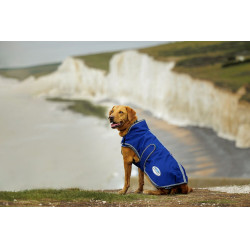 Couverture pour chien Weatherbeeta Deluxe ComFiTec Bleu foncé / gris / blanc Couverture pour chien Weatherbeeta Deluxe ComFiTec Bleu foncé / gris / blanc