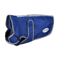 Couverture pour chien Weatherbeeta Deluxe ComFiTec Bleu foncé / gris / blanc Couverture pour chien Weatherbeeta Deluxe ComFiTec Bleu foncé / gris / blanc