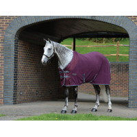 Fleece droogdeken Weatherbeeta Bordeaux / grijs / wit Fleece droogdeken Weatherbeeta Bordeaux / grijs / wit