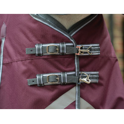 Couverture 0g Weatherbeeta avec Cou ComFiTec Plus Dynamic II Bordeaux / gris / blanc