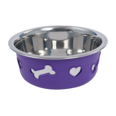Antislip hondenvoerbak Weatherbeeta Donkerpaars Violet