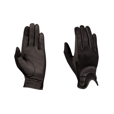 Gants d'équitation Dublin en maille pailletée Noir