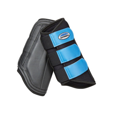 Guêtres de cross Weatherbeeta antérieur Noir / bleu royal