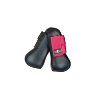 Saxon beenbeschermers Zwart / roze