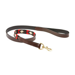 Laisse pour chien Weatherbeeta cuir Polo Marron cowdray / noir / rouge / blanc Multi-couleurs