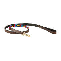 Laisse pour chien Weatherbeeta cuir Polo Marron cowdray / rose / bleu / jaune Multi-couleurs