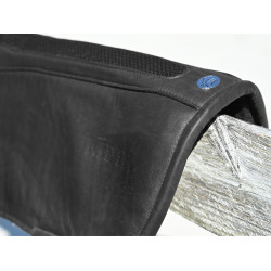 Anatomische Jump'In schokdemper van leer en vilt Zwart