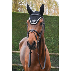 Bonnet Jump'In Noir / champagne écusson noir lurex Bonnet Jump'In Noir / champagne écusson noir lurex