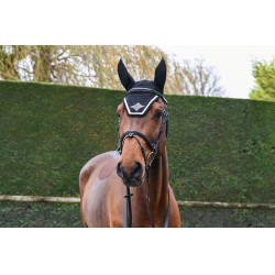 Bonnet Jump'In Noir / champagne écusson noir lurex Bonnet Jump'In Noir / champagne écusson noir lurex