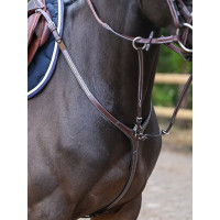 Collier de chasse Clincher et martingale Jump'In One Premium Noisette