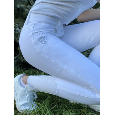 Pantalon d'équitation femme Jump'In Super X Blanc Pantalon d'équitation femme Jump'In Super X Blanc