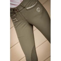 Junior rijbroek voor meisjes Marie Jump'In Kaki Groen