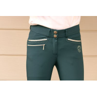 Pantalon d'équitation Junior fille Marie Jump'In Bleu lagon Pantalon d'équitation Junior fille Marie Jump'In Bleu lagon