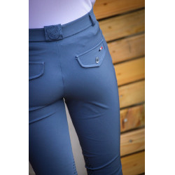 Pantalon d'équitation Junior mixte Sacha Jump'In Bleu officier Pantalon d'équitation Junior mixte Sacha Jump'In Bleu officier
