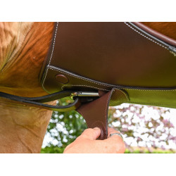 Sangle bavette élastique Safety Jump'In One Noisette Marron