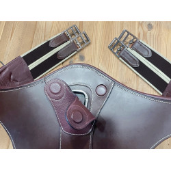 Sangle bavette élastique Safety Jump'In One Noisette Marron