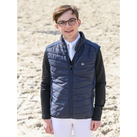 Doudoune sans manches Jump'In Biarritz compatible airbag Marine