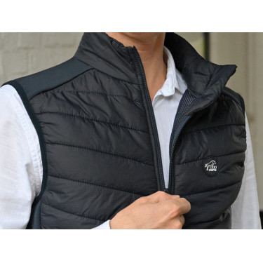 Mouwloze bodywarmer Jump'In Biarritz compatibel met airbag Marine Marineblauw