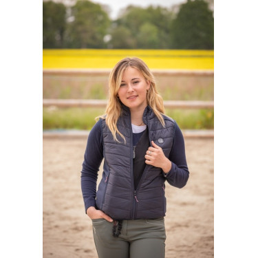 Mouwloze bodywarmer Jump'In Dax compatibel met airbag Marine Marineblauw