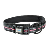 Collier pour chien Weatherbeeta réflechissant Noir / rose