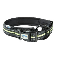 Halsband voor hond Weatherbeeta reflecterend Zwart / geel Halsband voor hond Weatherbeeta reflecterend Zwart / geel