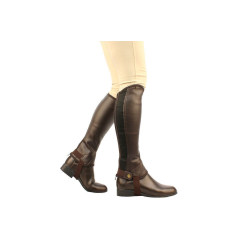 Mini-chaps in leer Saxon Equileather Mini-chaps in leer Saxon Equileather