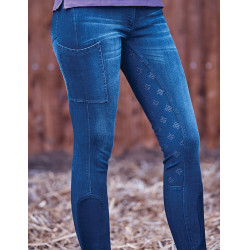 Pantalon Dublin denim femme Shona Full Grip Silicone Print Bleu clair denim Bleu marine Pantalon Dublin denim femme Shona Full Grip Silicone Print Bleu clair denim Bleu marine
