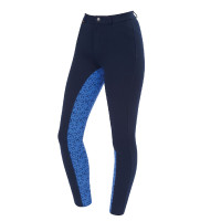 Pantalons d'Échauffement Saxon Siège Euro II enfant Bleu marine / bleu imprimé fer à cheval