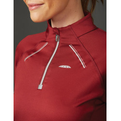 Polo manches courtes Weatherbeeta Victoria Premium femme Bordeaux Polo manches courtes Weatherbeeta Victoria Premium femme Bordeaux