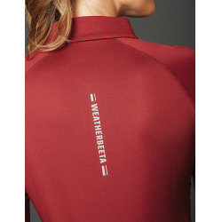 Polo manches courtes Weatherbeeta Victoria Premium femme Bordeaux Polo manches courtes Weatherbeeta Victoria Premium femme Bordeaux