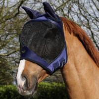 Masque anti-mouches Bucas Buzz-Off Pro Bleu marine / noir Masque anti-mouches Bucas Buzz-Off Pro Bleu marine / noir