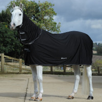 Droogdeken Bucas Power Cooler met halsstuk Zwart / zilver Droogdeken Bucas Power Cooler met halsstuk Zwart / zilver