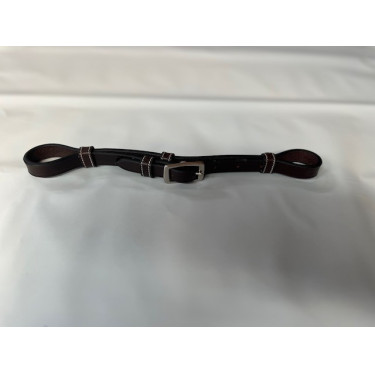 Gourmette cuir Jump'In pour hackamore Havane Marron Gourmette cuir Jump'In pour hackamore Havane Marron