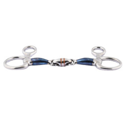 Mors baucher Jump'In dubbele breuk blauw staal Mors baucher Jump'In dubbele breuk blauw staal