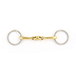 Mors de filet de bride Jump'In double brisure