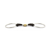 Mors Jump'In grands anneaux double brisure recouvert de cuir Mors Jump'In grands anneaux double brisure recouvert de cuir