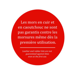 Mors releveur Jump'In en cuir droit