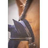 Geluidloze lange Pro Katoen Paddock Cap Zwart