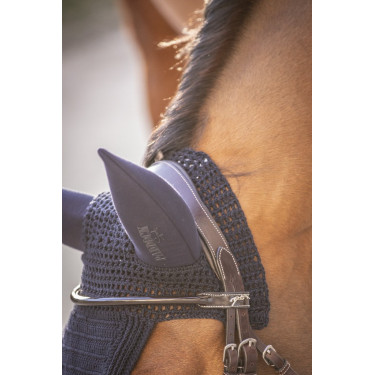 Geluidloze lange Pro Katoen Paddock Cap Zwart