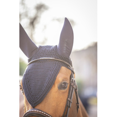 Geluidloze lange Pro Katoen Paddock Cap Zwart