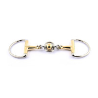 Mors à olives Jump'In double brisure inox et boule en german silver
