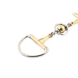 Mors à olives Jump'In double brisure inox et boule en german silver