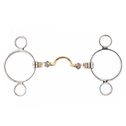 Pessoa Jump'In bit met rollers en tonguitsparing Pessoa Jump'In bit met rollers en tonguitsparing