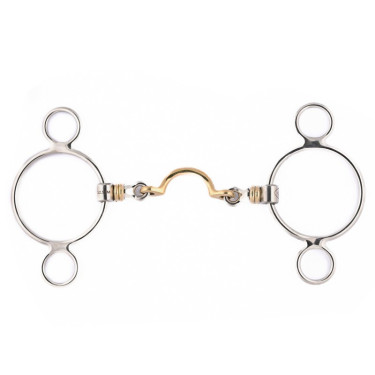 Pessoa Jump'In bit met rollers en tonguitsparing Pessoa Jump'In bit met rollers en tonguitsparing