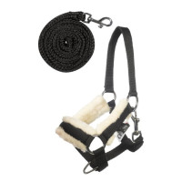 Halster en leadrope Hobby Horsing HKM Zwart