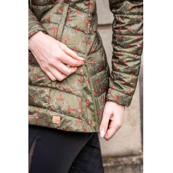 Veste matelassée HKM Edinburgh Vert olive Veste matelassée HKM Edinburgh Vert olive