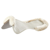 Amortisseur thérapeutique en gel découpe et bordure en laine de mouton avec Dri-Lex Acavallo Transparent / blanc