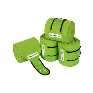 Polo bandages klittenbandsluiting Trim per 4 Equestro Citroen / zwart Geel