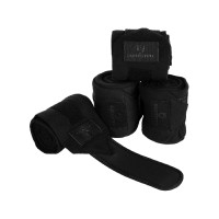Bandes de polo par 4 Equestro Noir / noir Bandes de polo par 4 Equestro Noir / noir